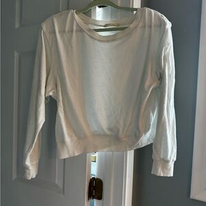 White Women's Long Sleeve Top